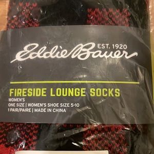 Eddie Bauer Fireside Lounge Socks, NWT original packaging - 2 pairs